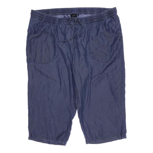 Zizzi Damen Stoffhose, blau, Gr. 0