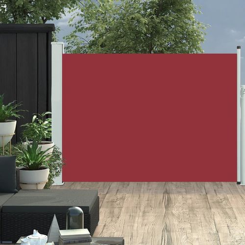 vidaXL Ausziehbare Seitenmarkise 120×500 cm Rot