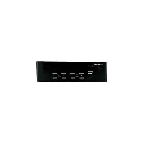 StarTech.com 4 Port DVI KVM USB Switch - 4-fach DVI Umschalter mit USB Hub - KVM-/Audio-/USB-Switch - 4 Anschlüsse