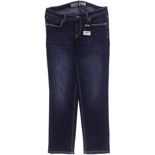 Soccx Damen Jeans, marineblau, Gr. 32