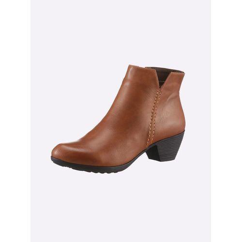 Stiefelette ANDREA CONTI, Damen, Gr. 37, braun (cognac), Lederimitat, feminin, Schuhe