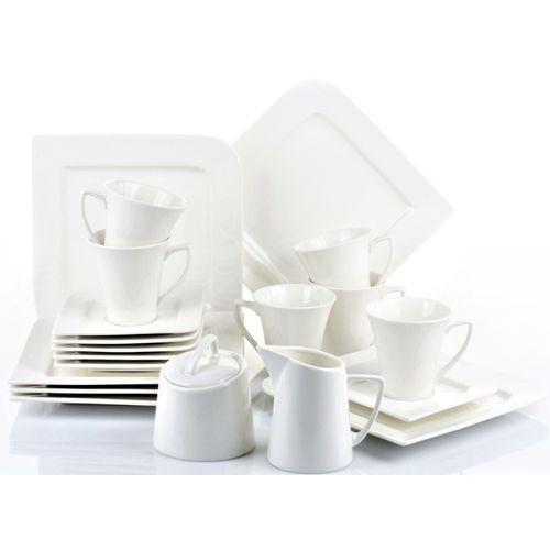 Kaffeeservice RETSCH ARZBERG "Geschirr-Set, Service Fantastic" Geschirr-Sets Gr. 20 tlg., beige (naturweiß) 20 Teile, für 6 Personen