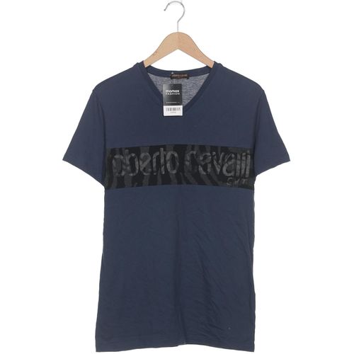 Roberto Cavalli Herren T-Shirt, marineblau, Gr. 52