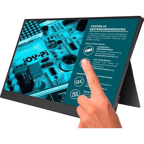 Joy-it Joy-View 15 Touchscreen-Monitor EEK: A (A - G) 39.6 cm (15.6 Zoll) 1920 x 1080 Pixel 16:9 USB-C®, Mini HDMI™, Micro USB, Audio, stereo (3.5 mm Klinke)