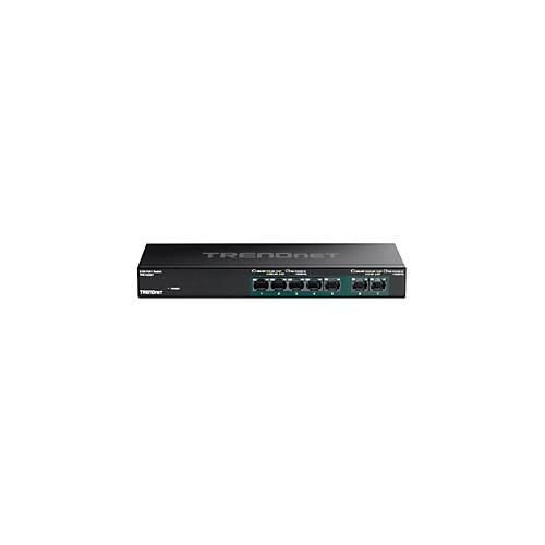TRENDnet TPE TG327 - Switch - unmanaged - 5 x 10/100/1000 (PoE+) + 2 x 10/100/1000/2.5G (PoE+) - wandmontierbar - PoE+ (70 W)