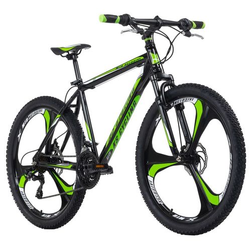 KS Cycling Mountainbike Hardtail 26'' Sharp Schwarz-Grün RH 51 cm