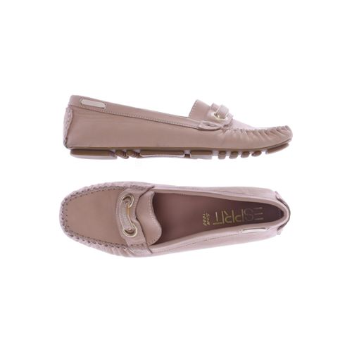 Esprit Damen Halbschuh, beige, Gr. 40