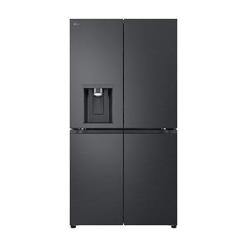 LG MultiDoor mit Eis, Crushed Ice und Wasserspender ǀ 641 Liter Kapazität ǀ Essence Black Steel ǀ GML960EVBE