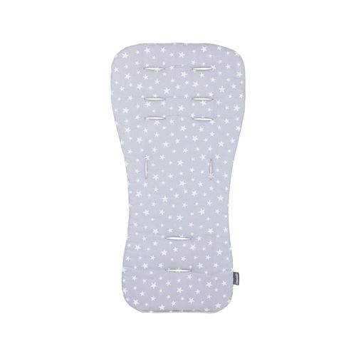 Chipolino Kinderwagen Sitzeinlage Universalsitzunterlage Baumwolle atmungsaktiv grau