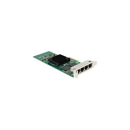 DeLock PCI Express Card ></noscript> 4 x Gigabit LAN - Netzwerkadapter - PCIe 2.1 x4 Low-Profile - Gigabit Ethernet x 4