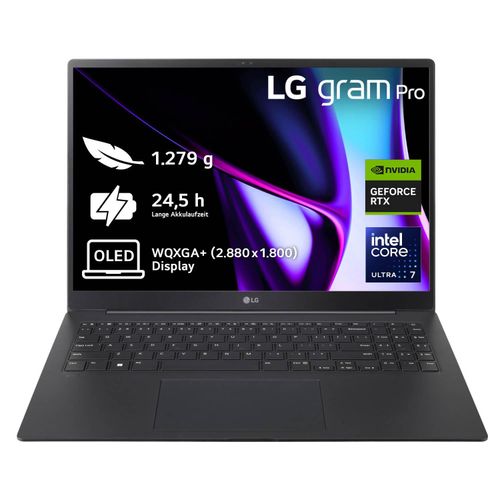 LG 16" Notebook mit Windows 11 Home Intel Core Ultra 7 Prozessor 32 GB LPDDR5 RAM 2 TB SSD NVIDIA RTX 3050 16Z90SPA.AD7BG 16Z90SPA.AD7BG Laptop