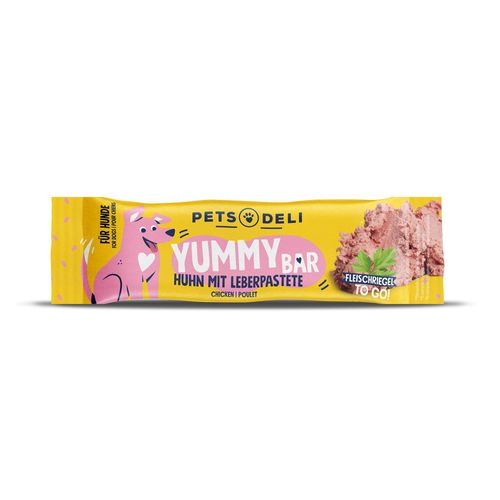 Snack Yummy Bar Huhn mit Leberpastete für Hunde - 20x25g