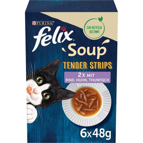 FELIX Soup Tender Strips Gemischte Vielfalt 48x48g