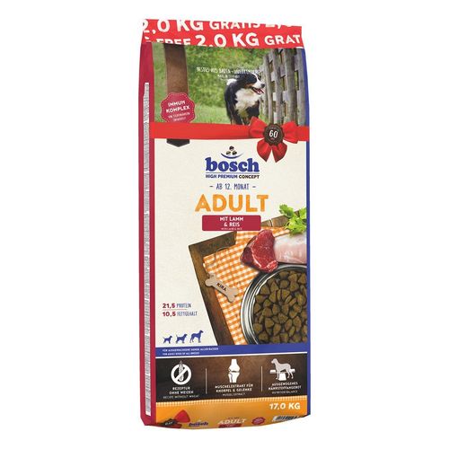 Bosch Adult Lamm & Reis 15kg + 2kg GRATIS