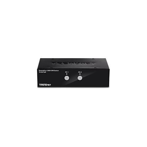 TRENDnet TK 241DP - KVM-/Audio-/USB-Switch - 2 x KVM/Audio/USB - 1 lokaler Benutzer - Desktop - TAA-konform