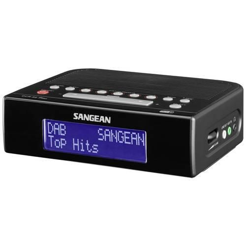 Sangean DCR-89+ Radiowecker DAB+, UKW AUX, USB Akku-Ladefunktion, Weckfunktion Schwarz