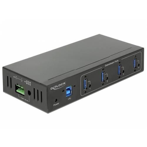 Delock 63309 4 Port USB 3.2 Gen 1-Hub (USB 3.0) Schwarz