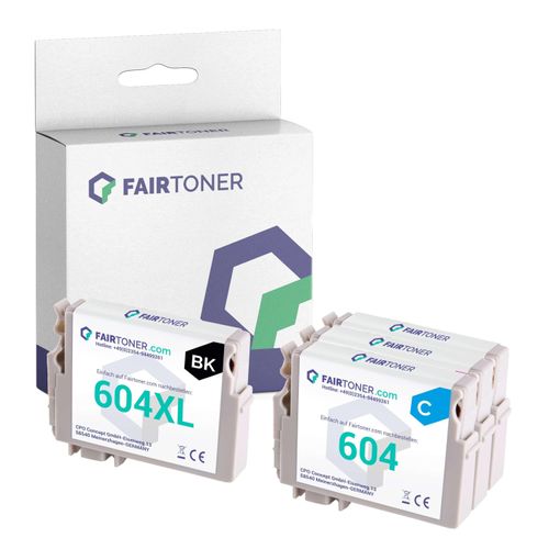 4er Multipack Set kompatibel für Epson C13T10H94010 / 604XL / 604 Druckerpatronen