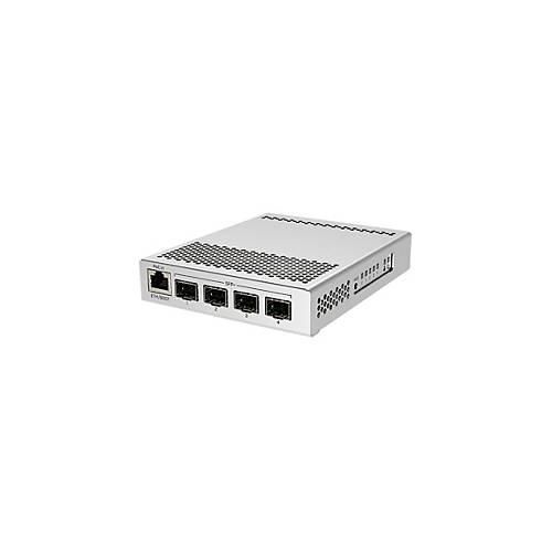 MikroTik CRS305-1G-4S+IN - Switch - 4 x SFP+ + 1 x 10/100/1000 (PoE) - Desktop - PoE+ - Gleichstrom