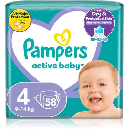 Pampers Active Baby Size 4 wegwerpluiers 9-14 kg 58 st