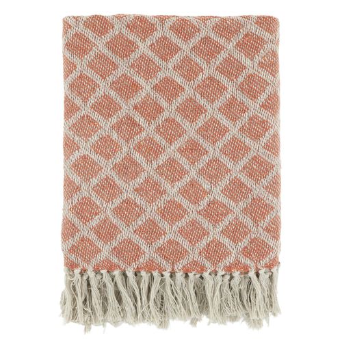 Chic Antique Aix Plaid recycelte Baumwolle, 150 x 130 cm, terracotta