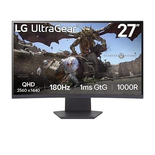 LG 27” UltraGear QHD Curved Gaming Monitor 27GS60QXB