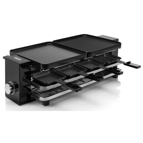 PRINCESS Raclette Piano 8, 1200 W, 8 Pfännchen, 8 Holzspachteln