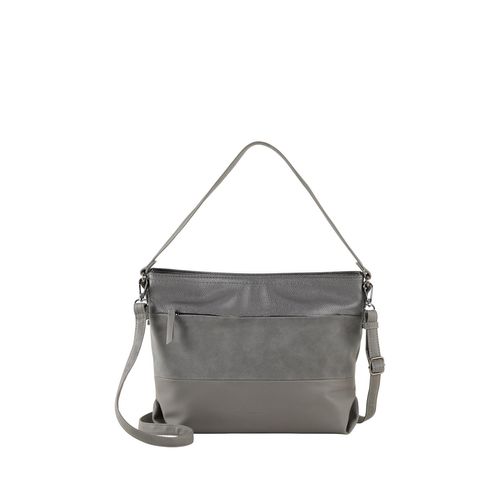 TOM TAILOR Damen Nicolina Beuteltasche, silber, Uni, Gr. ONESIZE