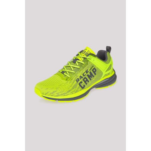 Sneaker CAMP DAVID Gr. 44, grün (neon lime) Herren Schuhe mit Wechselfußbett