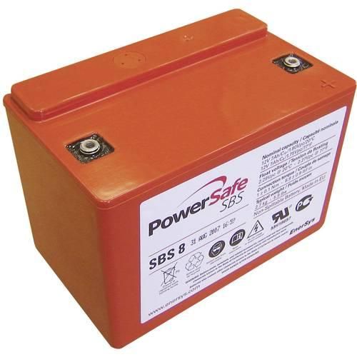 EnerSys Hawker Longlife PowerSafe SBS8 Bleiakku 12 V 7 Ah Blei-Vlies (AGM) (B x H x T) 138 x 99 x 86 mm M4-Schraubanschluss Wartungsfrei, Geringe