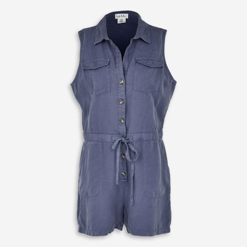 Graublauer ärmelloser Playsuit