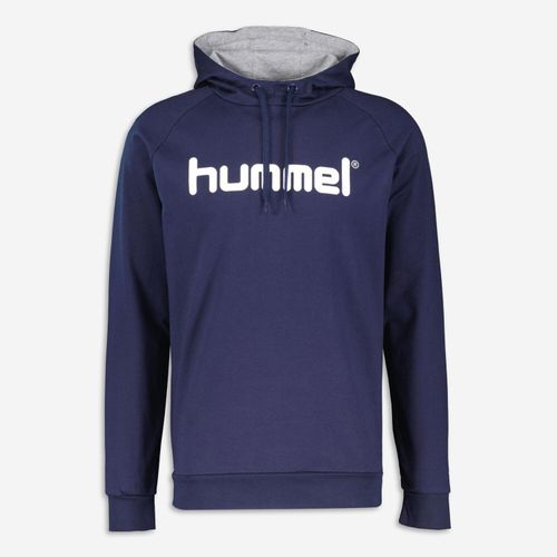 Dunkelblaues Sweatshirt mit Kapuze