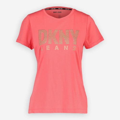 Pinkes T-Shirt mit Logo