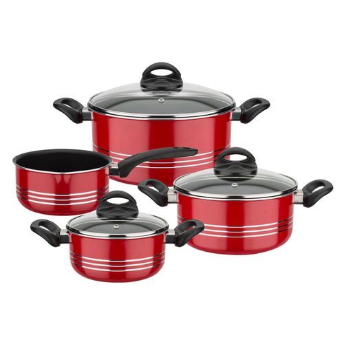 Kochtopf-Set Milano Color 7-tlg. rot
