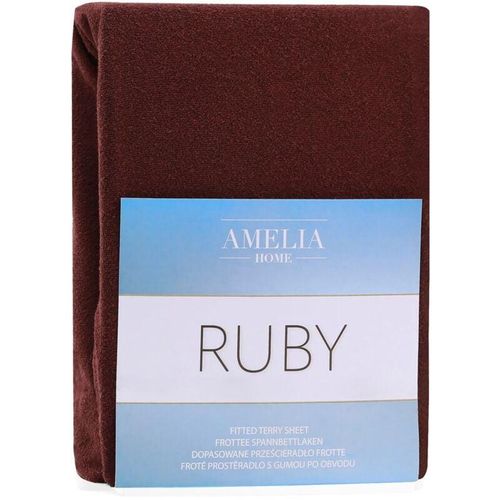 Bettlaken ruby farbe braun stil klassisch art des materials - textilien frottee 100-120x200 AmeliaHome