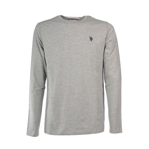 U.S. Polo Assn. Longsleeve in Hellgrau - XXL