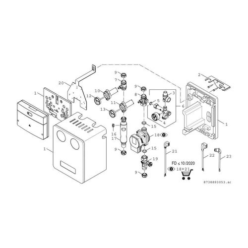 BOSCH Zubehör Solartechnik AGS10/MS100-2 Solarstation AGS10 + Solarmodul MS100-2 7735600350