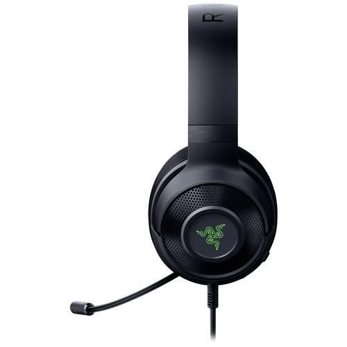 RAZER Kraken V3 X Gaming Over Ear Headset kabelgebunden Virtual Surround Schwarz Headset, Lautstärkeregelung, Mikrofon-Stummschaltung