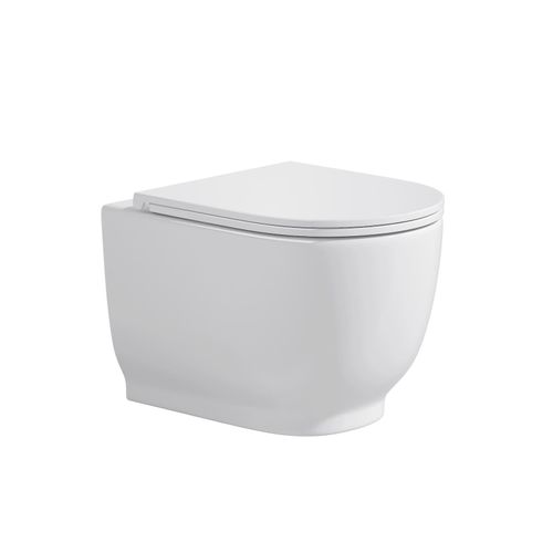 Wand WC Set Artemis spülrandlos, inkl. WC Sitz, weiß