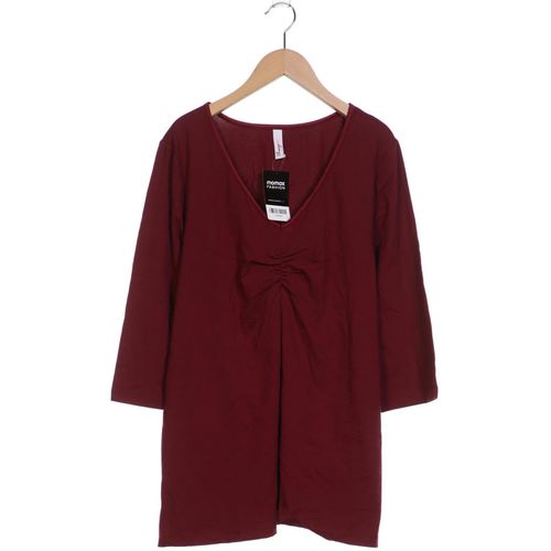 sheego Damen Langarmshirt, bordeaux, Gr. 40