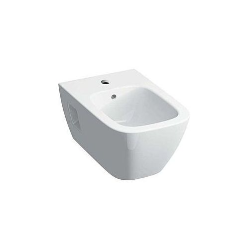 Geberit Renova Plan Wand-Bidet 500380011 weiß, teilgeschlossene Form, mit Überlauf