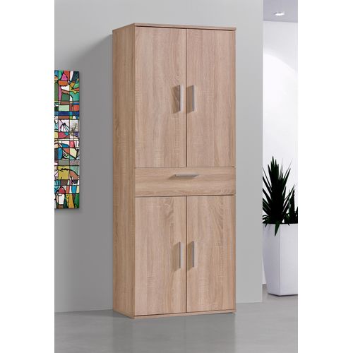 Mehrzweckschrank PROCONTOUR, braun (sonoma eiche), T:34cm, Schränke, Breite 64cm, mit Türen und Schublasten