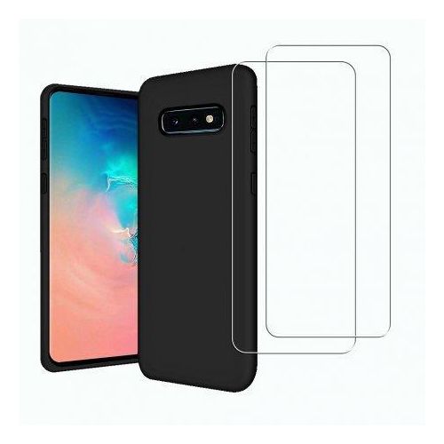 Hülle Galaxy S10e und 2 schutzfolien - TPU - Schwarz