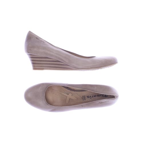 Tamaris Damen Pumps, beige, Gr. 41