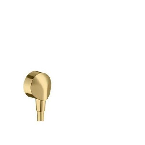 Hansgrohe fixfit wall outlet e without non-return valve polished gold-optic