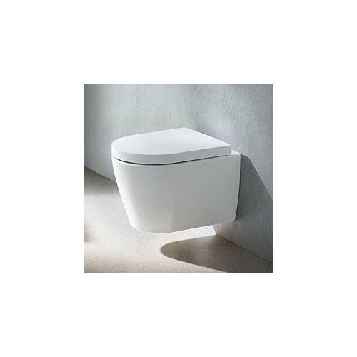 Duravit ME by Starck Wand WC Compact 25300900001 weiss, Rimless, Compact, WonderGliss