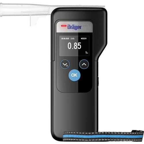 Dräger Alcotest 6000 Alkoholtester Schwarz 0.00 bis 5.00 ‰ Alarm, inkl. Display