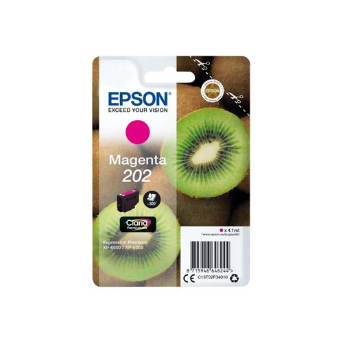 Original Epson Expression Premium XP-6005 (C13T02F34010 / 202) Druckerpatrone Magenta