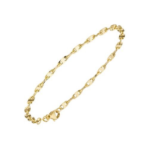 Goldarmband JOBO, gelb (gelbgold 585), Armbänder, Damen, Gelbgold 585, 585 Gold 19 cm