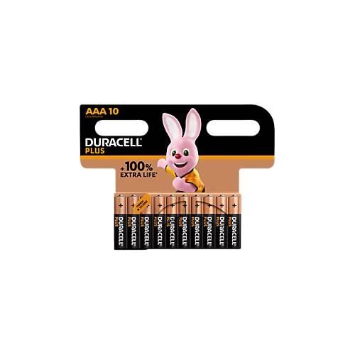 Batterien Duracell Plus Extra Life, Micro AAA, Spannung 1,5 V, 10 Stück